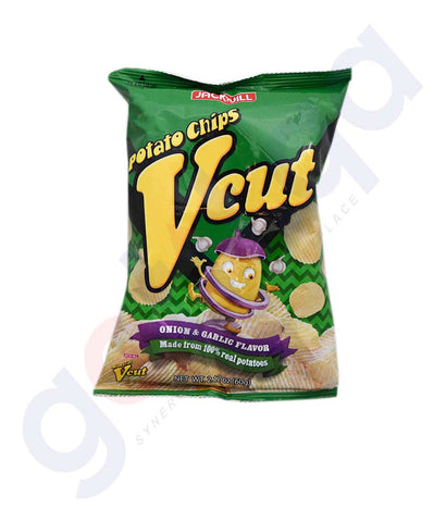 Buy Jack n Jill Vcut Potato Chips Onion Garlic Doha Qatar