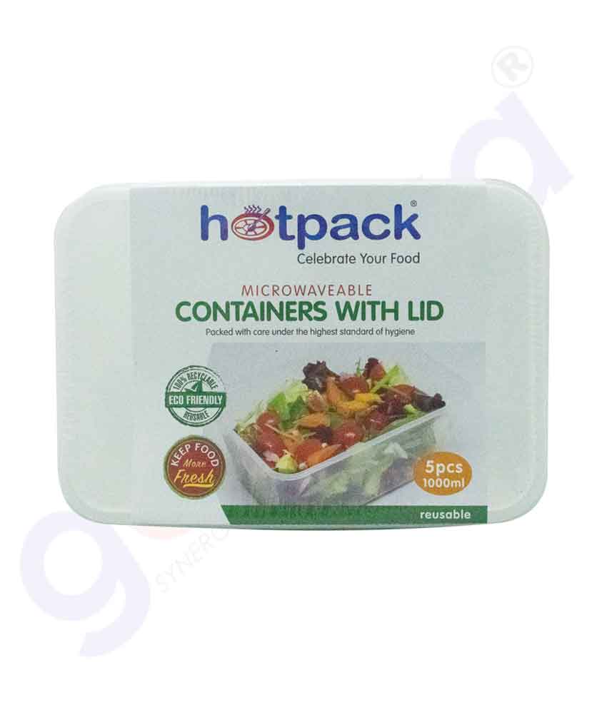 GETIT.QA| Buy Hotpack Microwaveable Container Lid 1000ml in Doha Qatar