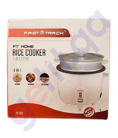 FAST TRACK HOME RICE COOKER 1.8 LITRE FT-RC 1081