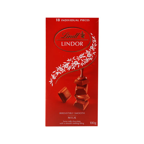 GETIT.QA- Qatar’s Best Online Shopping Website offers LINDT LINDOR SWISS MILK CHOCOLATE 100 G at the lowest price in Qatar. Free Shipping & COD Available!