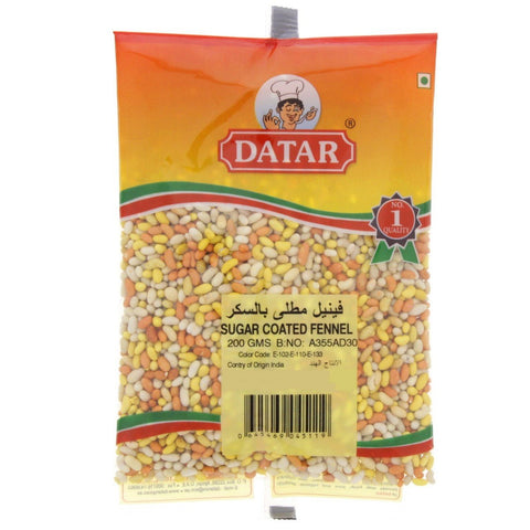 GETIT.QA- Qatar’s Best Online Shopping Website offers DATAR SUGAR COATED FENNEL 200 G at the lowest price in Qatar. Free Shipping & COD Available!