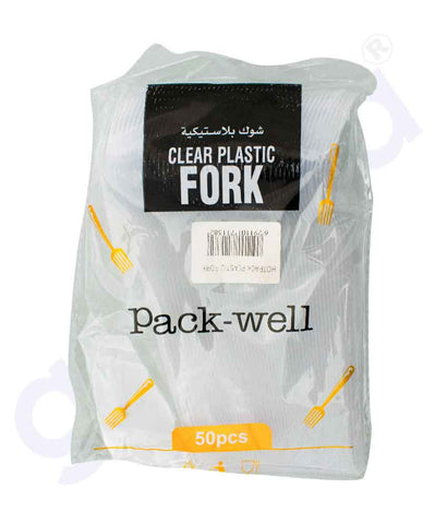 GETIT.QA | Buy Hotpack Plastic Fork 50Pcs Price Online in Doha Qatar