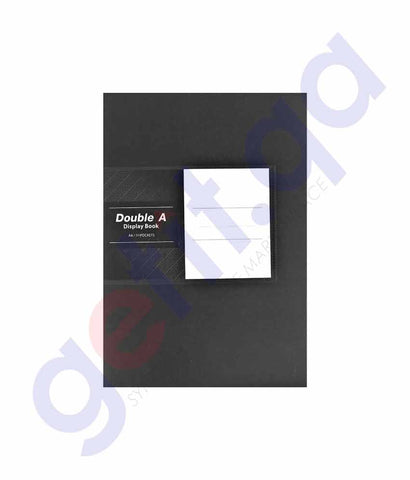 Buy Double-A Display Book 30 Pockets Black Online in Doha Qatar