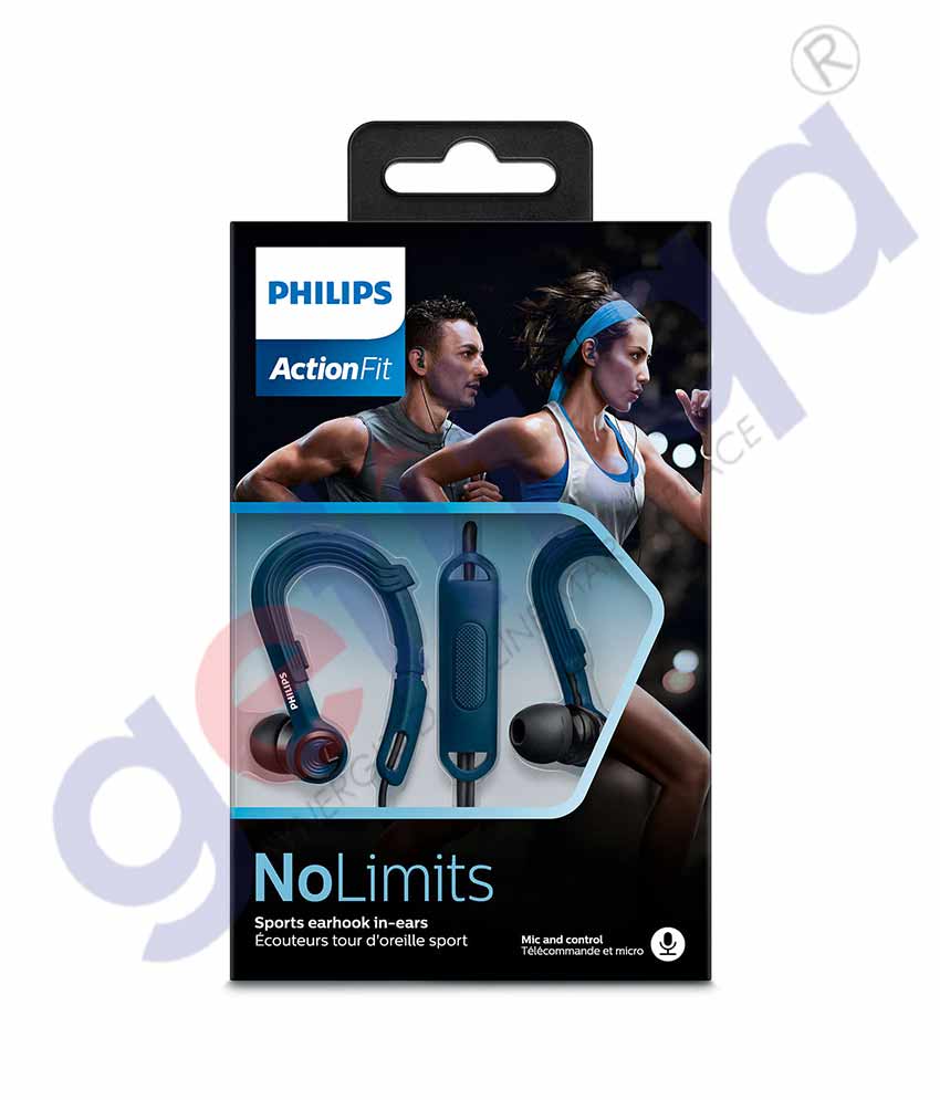 PHILIPS SPORTS HEADPHONES WITH MIC SHQ3405BL/00