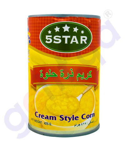 5 STAR CREAM STYLE CORN 425GM