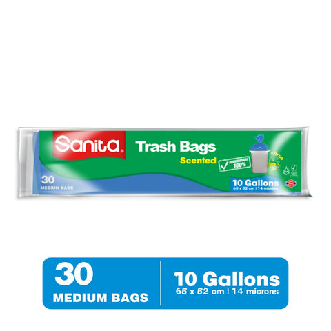 GETIT.QA- Qatar’s Best Online Shopping Website offers SANITA TRASH BAGS BIODEGRADABLE 10 GALLONS SIZE 65 X 52CM 30PCS at the lowest price in Qatar. Free Shipping & COD Available!