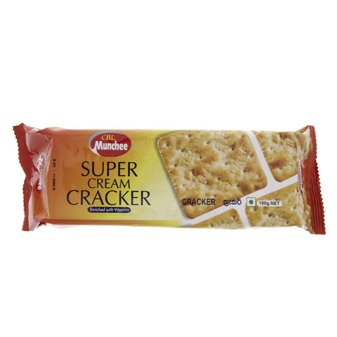 GETIT.QA- Qatar’s Best Online Shopping Website offers MUNCHEE SUPER CREAM CRACKER 190G at the lowest price in Qatar. Free Shipping & COD Available!