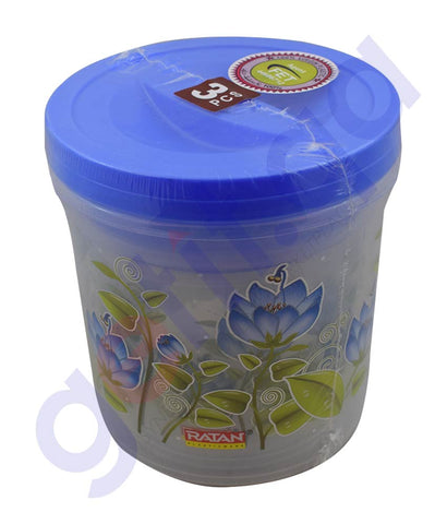 BUY RATAN CRYSTAL CONTAINER (3PCS) IN QATAR | HOME DELIVERY WITH COD ON ALL ORDERS ALL OVER QATAR FROM GETIT.QA