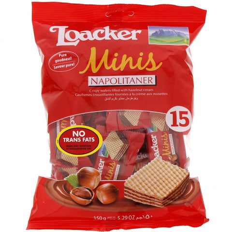 GETIT.QA- Qatar’s Best Online Shopping Website offers LOACKER MINIS NAPOLITANER 15 X 10 G at the lowest price in Qatar. Free Shipping & COD Available!