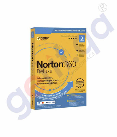 GETIT.QA | Buy Norton 360 Deluxe 25GB AR 3-User Online in Doha Qatar