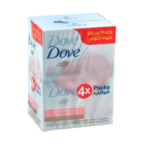 GETIT.QA- Qatar’s Best Online Shopping Website offers DOVE BEAUTY CREAM BAR PINK 4 X 135G at the lowest price in Qatar. Free Shipping & COD Available!