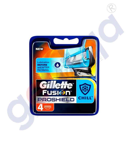 GETIT.QA | Buy Gillette Fusion Proglide Chill Cartridge GG243-0 Doha Qatar