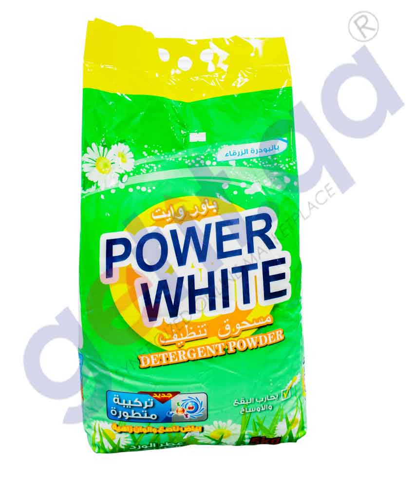 GETIT.QA | Buy Power White Detergent Powder 5kg Price Online in Doha Qatar