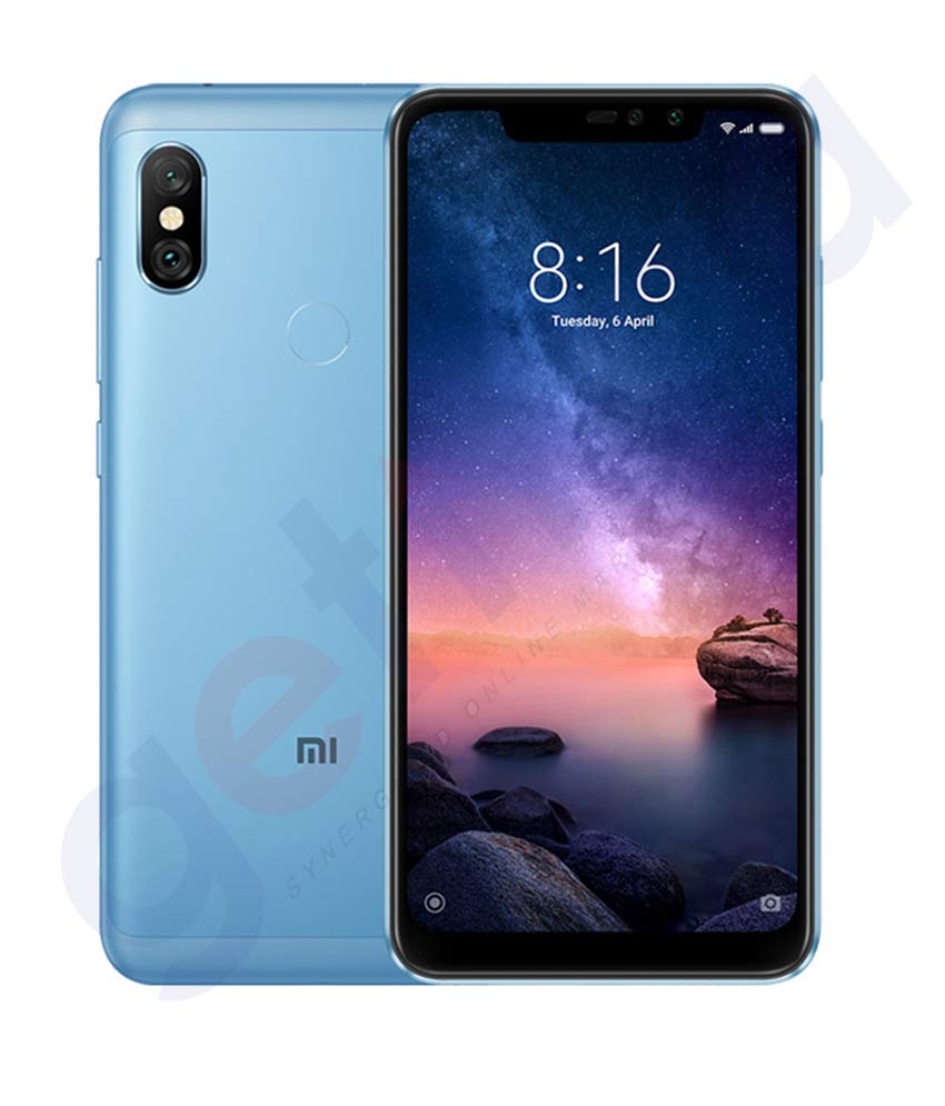 BUY XIAOMI REDMI NOTE 6 PRO 4GB RAM- 64GB INTERNAL MEMORY - 4G LTE IN QATAR | HOME DELIVERY WITH COD ON ALL ORDERS ALL OVER QATAR FROM GETIT.QA