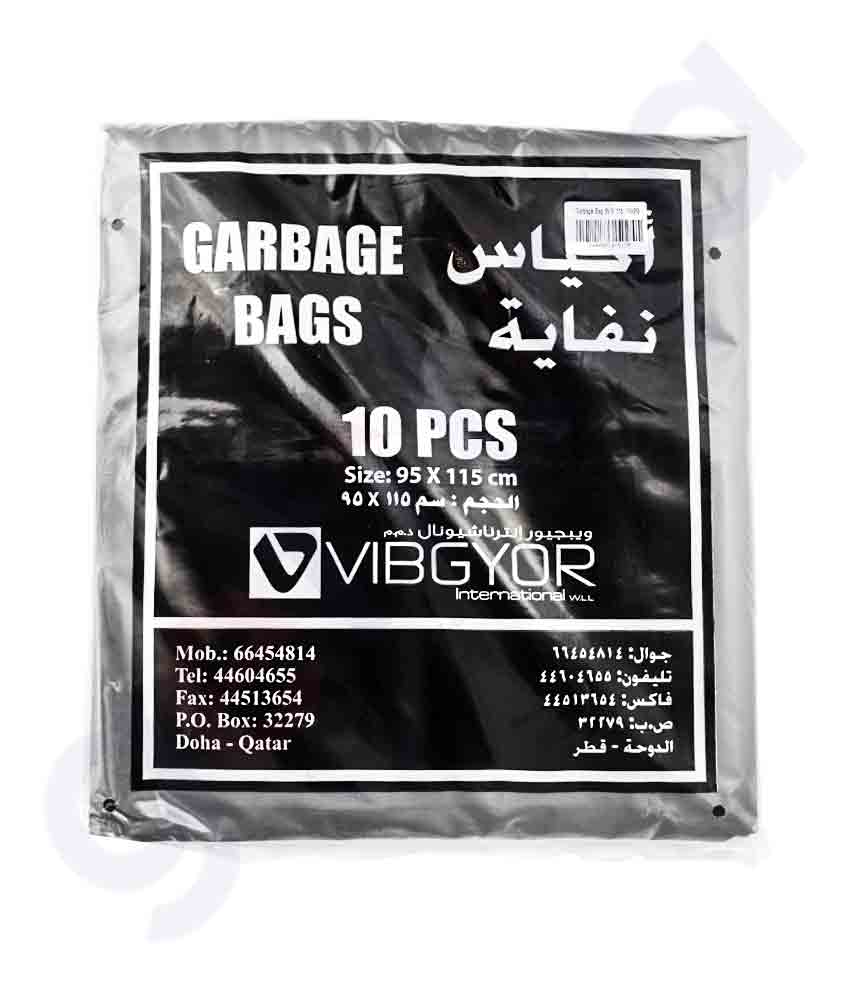 Buy Vibgyor Garbage Bag 95x115-55Gallon-20x10pcs Doha Qatar