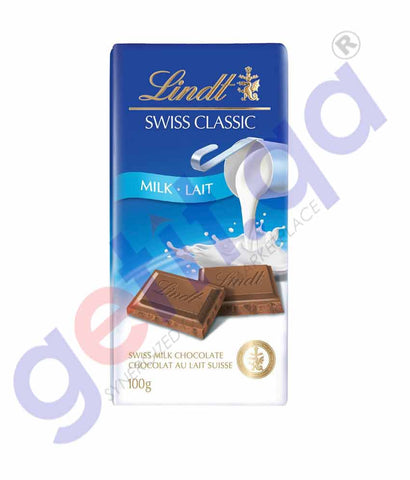 GETIT.QA | Buy Lindt Milk Chocolate Classic 100g Online in Doha Qatar