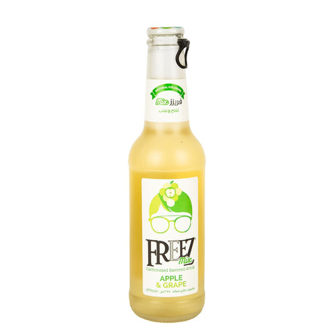 GETIT.QA- Qatar’s Best Online Shopping Website offers FREEZ APPLE & GRAPE CARBONATED MIX DRINK 275ML at the lowest price in Qatar. Free Shipping & COD Available!