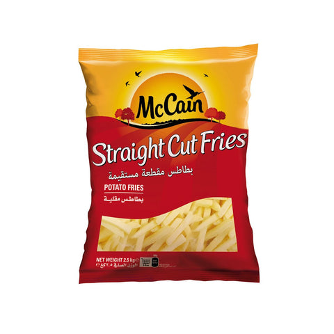 GETIT.QA- Qatar’s Best Online Shopping Website offers MCCAIN STRAIGHT CUT POTATO FRIES 2.5KG at the lowest price in Qatar. Free Shipping & COD Available!