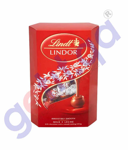 GETIT.QA | Buy Lindt Lindor Milk Leche Cornet 200gm Online Doha Qatar