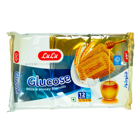 LuLu Glucose Milk And Honey Biscuits 12 x 55pcs - GETIT.QA