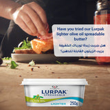 GETIT.QA- Qatar’s Best Online Shopping Website offers LURPAK SPREADABLE LIGHT BUTTER SALTED 250G at the lowest price in Qatar. Free Shipping & COD Available!