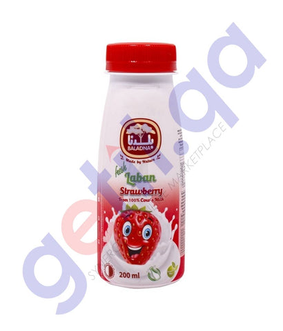 BUY BALADNA STRAWBERRY LABAN 200ML IN QATAR | HOME DELIVERY WITH COD ON ALL ORDERS ALL OVER QATAR FROM GETIT.QA