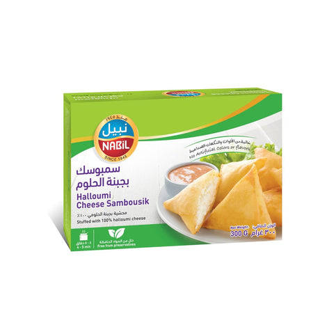 GETIT.QA- Qatar’s Best Online Shopping Website offers NABIL HALLOUMI CHEESE SAMBOUSIK 300G at the lowest price in Qatar. Free Shipping & COD Available!