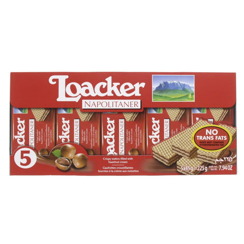 GETIT.QA- Qatar’s Best Online Shopping Website offers LOACKER NAPOLITANER WAFERS 5 X 45G at the lowest price in Qatar. Free Shipping & COD Available!