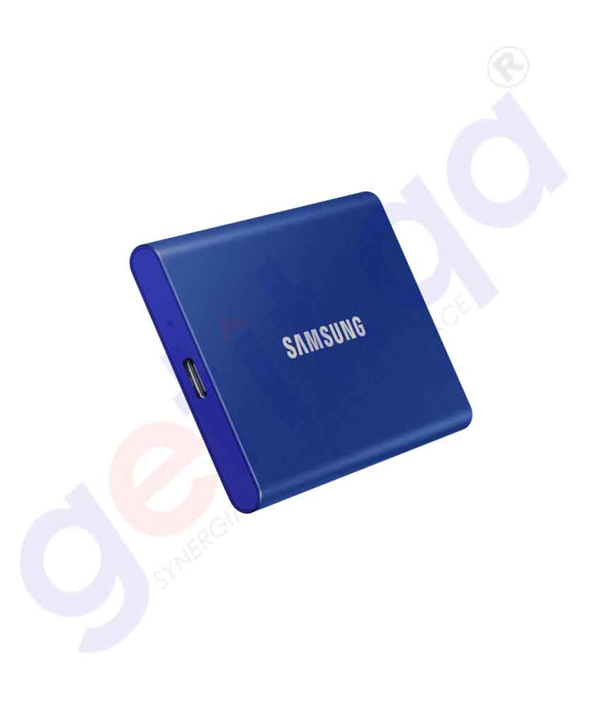 Shop Samsung T7 Portable SSD 500GB USB 3.2 Blue Doha Qatar