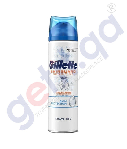 GETIT.QA | Buy Gillette Skinguard Shave Gel Sensitive 200ml Doha Qatar