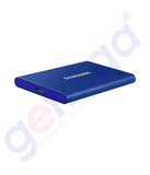 Buy Online Samsung T7 Portable SSD 500GB USB 3.2 Blue Doha Qatar