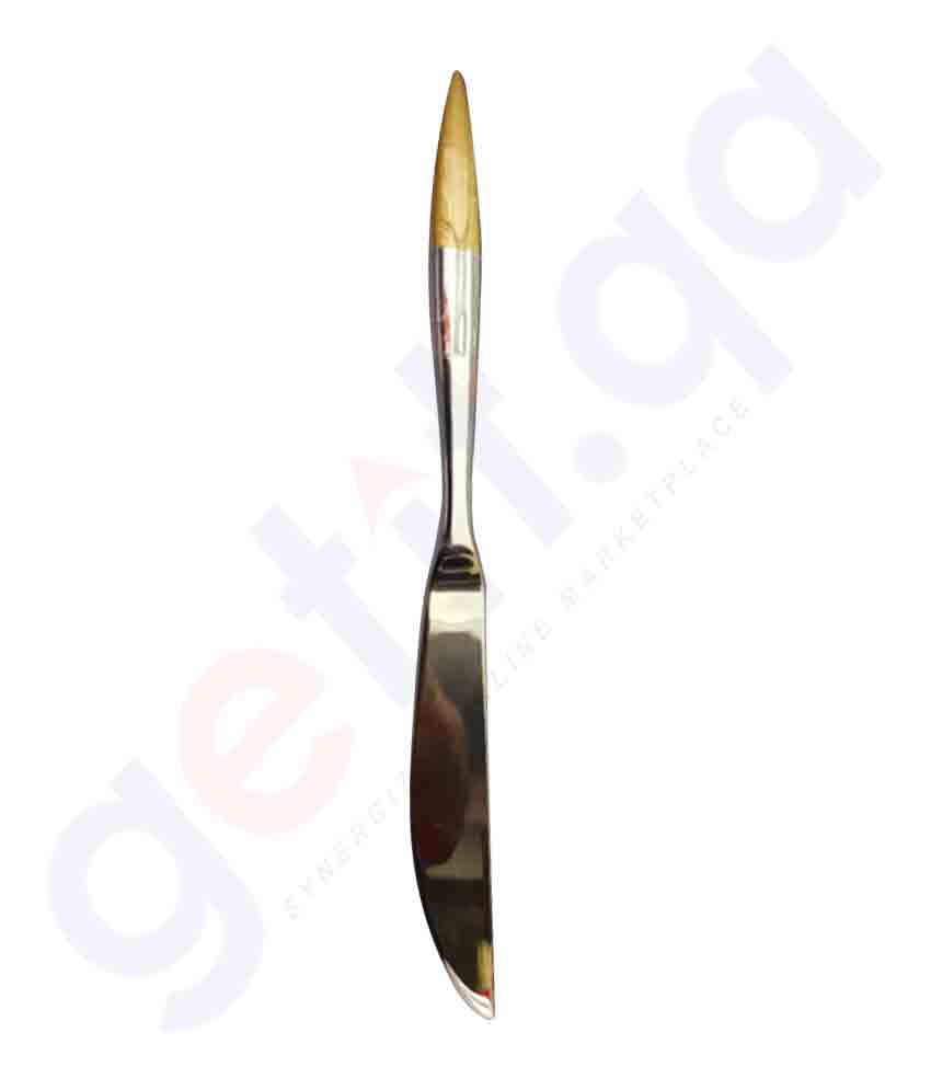 Buy Ar Yildiz Turkey Inci Gold Table Knife 2pc Doha Qatar