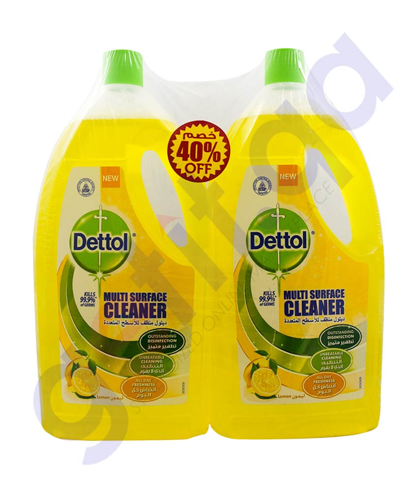 Buy Dettol MPC Lemon Pack 1Ltr Twin Pack Online Doha Qatar