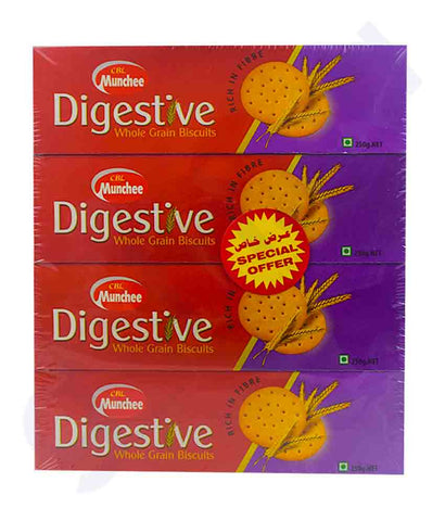 Buy CBL Munchee Digestive Biscuit 4x250gm Online Doha Qatar