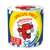 GETIT.QA- Qatar’s Best Online Shopping Website offers LA VACHE QUI RIT ORIGINAL SPREADABLE CHEESE TRIANGLES 2 X 32 PORTIONS 960G at the lowest price in Qatar. Free Shipping & COD Available!