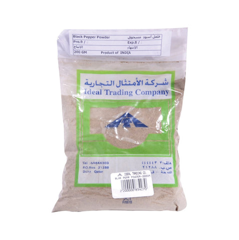 GETIT.QA- Qatar’s Best Online Shopping Website offers IDEAL BLACK PEPPER POWDER200G at the lowest price in Qatar. Free Shipping & COD Available!