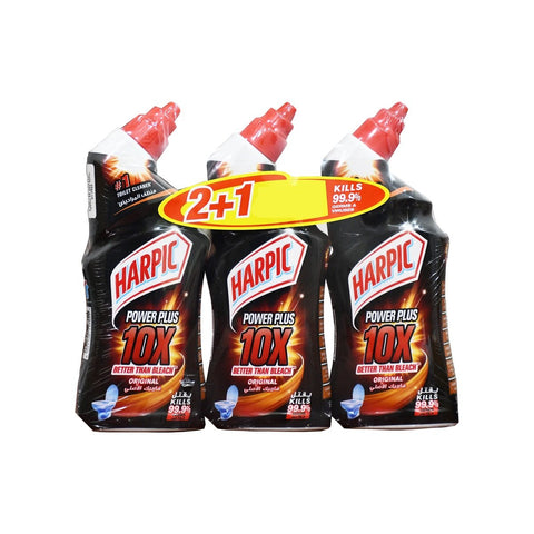 GETIT.QA- Qatar’s Best Online Shopping Website offers HARPIC TOILET CLEANER LIQUID POWER PLUS 500ML 2+1 at the lowest price in Qatar. Free Shipping & COD Available!