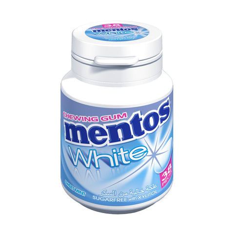 GETIT.QA- Qatar’s Best Online Shopping Website offers MENTOS WHITE SUGAR FREE CHEWING GUM SWEETMINT FLAVOUR 54 G at the lowest price in Qatar. Free Shipping & COD Available!
