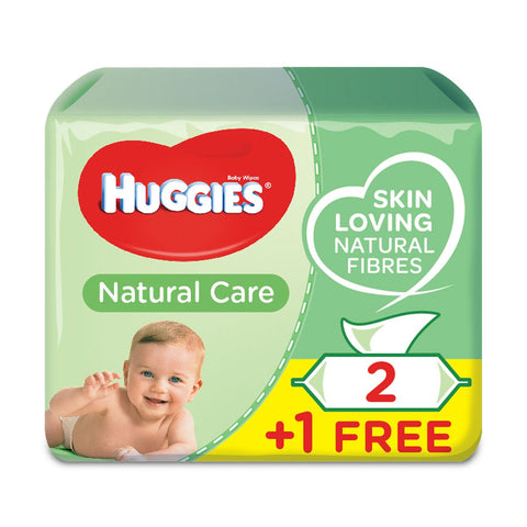 GETIT.QA- Qatar’s Best Online Shopping Website offers HUGGIES NATURAL BABY WIPES-- ALOE VERA WIPES-- 3 X 56 PCS at the lowest price in Qatar. Free Shipping & COD Available!