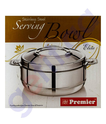 BUY PREMIER STAINLESS STEEL SERVING BOWL 1000ML IN QATAR | HOME DELIVERY WITH COD ON ALL ORDERS ALL OVER QATAR FROM GETIT.QA