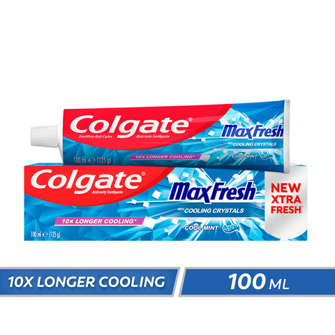 GETIT.QA- Qatar’s Best Online Shopping Website offers Colgate Fluoride Toothpaste Max Fresh Cool Mint 100ml at lowest price in Qatar. Free Shipping & COD Available!