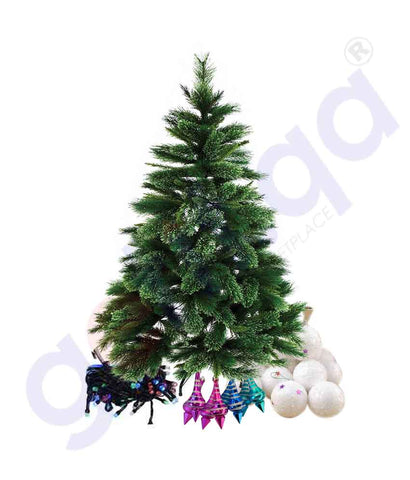 BUY CHRISTMAS DECORATIONS SET WITH 5FT TREE IN QATAR | HOME DELIVERY WITH COD ON ALL ORDERS ALL OVER QATAR FROM GETIT.QA