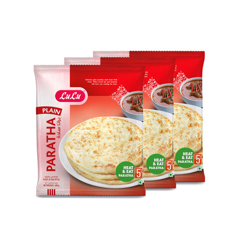 GETIT.QA- Qatar’s Best Online Shopping Website offers LULU FROZEN PARATHA VALUE PACK 5 PCS 3 X 400 G at the lowest price in Qatar. Free Shipping & COD Available!