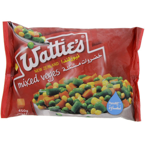 GETIT.QA- Qatar’s Best Online Shopping Website offers WATTIES NEW ZEALAND MIXED VEGES 450G at the lowest price in Qatar. Free Shipping & COD Available!