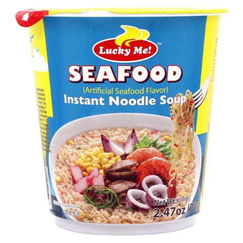 GETIT.QA- Qatar’s Best Online Shopping Website offers LUCKY ME SEAFOOD INSTANT NOODLES SOUP 70 G at the lowest price in Qatar. Free Shipping & COD Available!