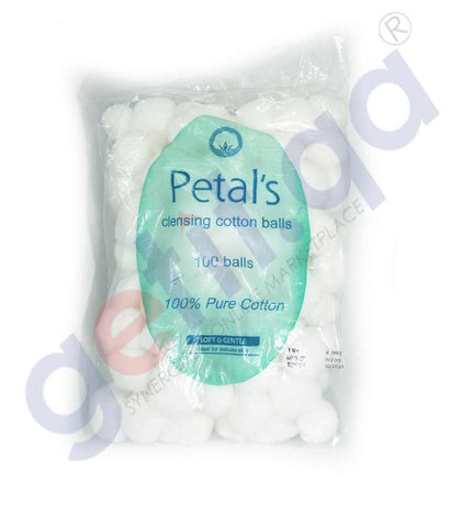 GETIT.QA | Buy Absorbent Cotton Balls White 1gm Petals 100s Doha Qatar