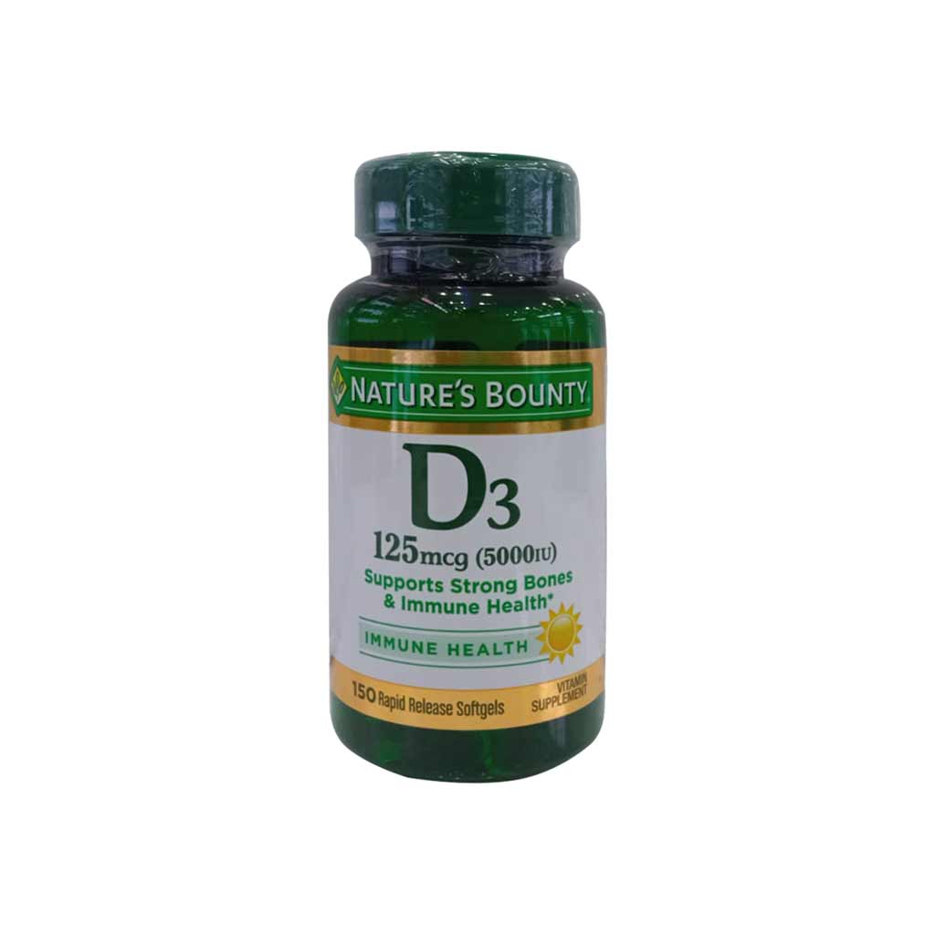 GETIT.QA Buy NATURE'S BOUNTY VITAMIN D3 5000 IU 150 SOFTGELS Doha Qatar
