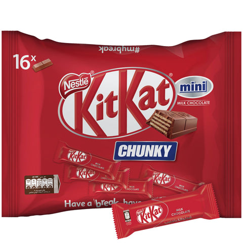 GETIT.QA- Qatar’s Best Online Shopping Website offers NESTLE KITKAT MINI CHUNKY CHOCOLATE WAFER 250 G at the lowest price in Qatar. Free Shipping & COD Available!