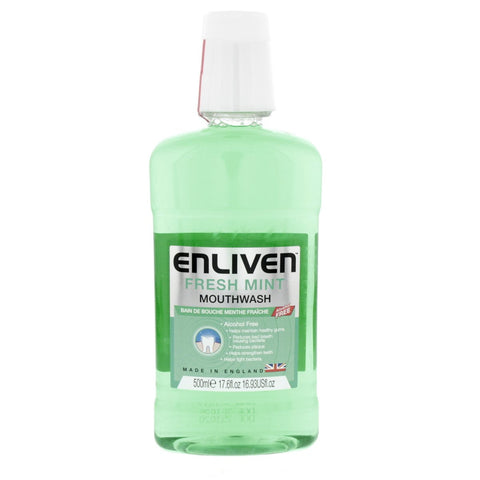 GETIT.QA- Qatar’s Best Online Shopping Website offers ENLIVEN MOUTHWASH FRESH MINT 500 ML at the lowest price in Qatar. Free Shipping & COD Available!
