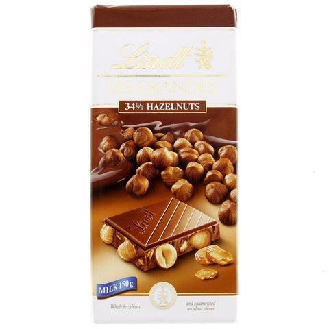 GETIT.QA- Qatar’s Best Online Shopping Website offers LINDT LES GRANDES 34 % HAZELNUT MILK CHOCOLATE 150 G at the lowest price in Qatar. Free Shipping & COD Available!